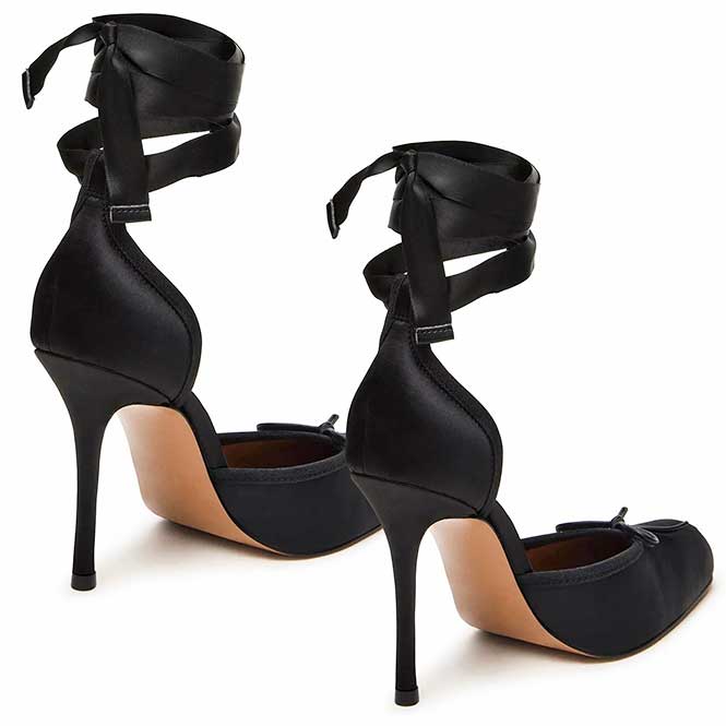 LM - Steve Madden Larina black satin