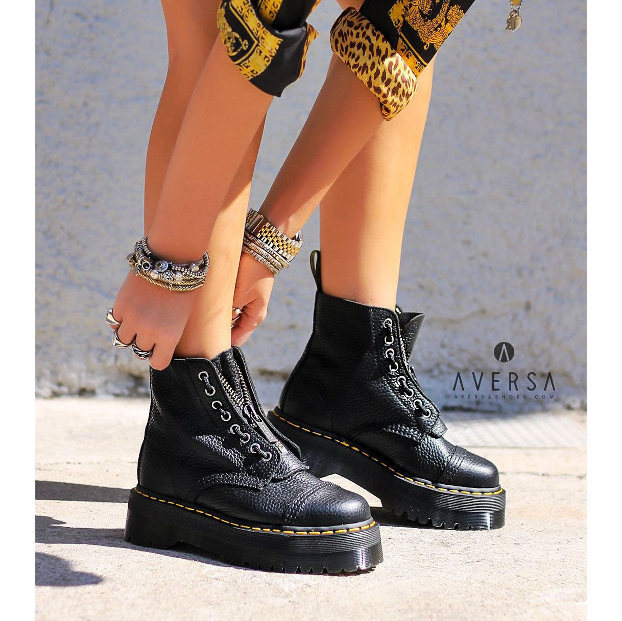 Martens Sinclair black milled nappa