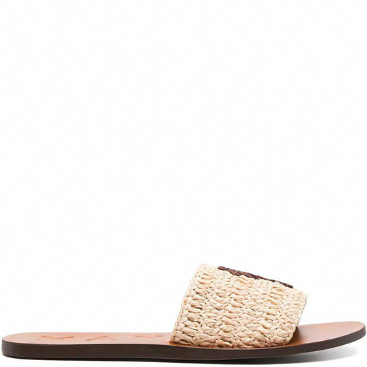 LM - Manebì Sandals raffia natural with cocoa palm