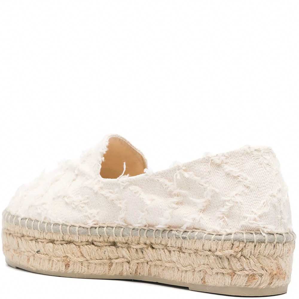 LM - Manebì double sole fringed denim white