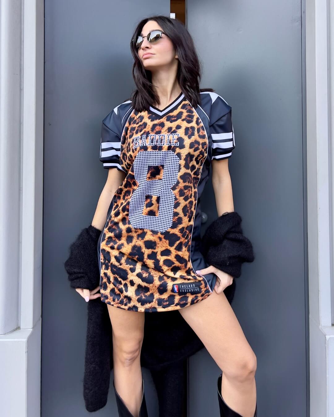 OF - Abito Baddie animalier