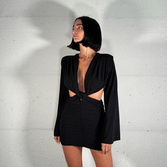 LM - Abito Veronika nero schiena nuda