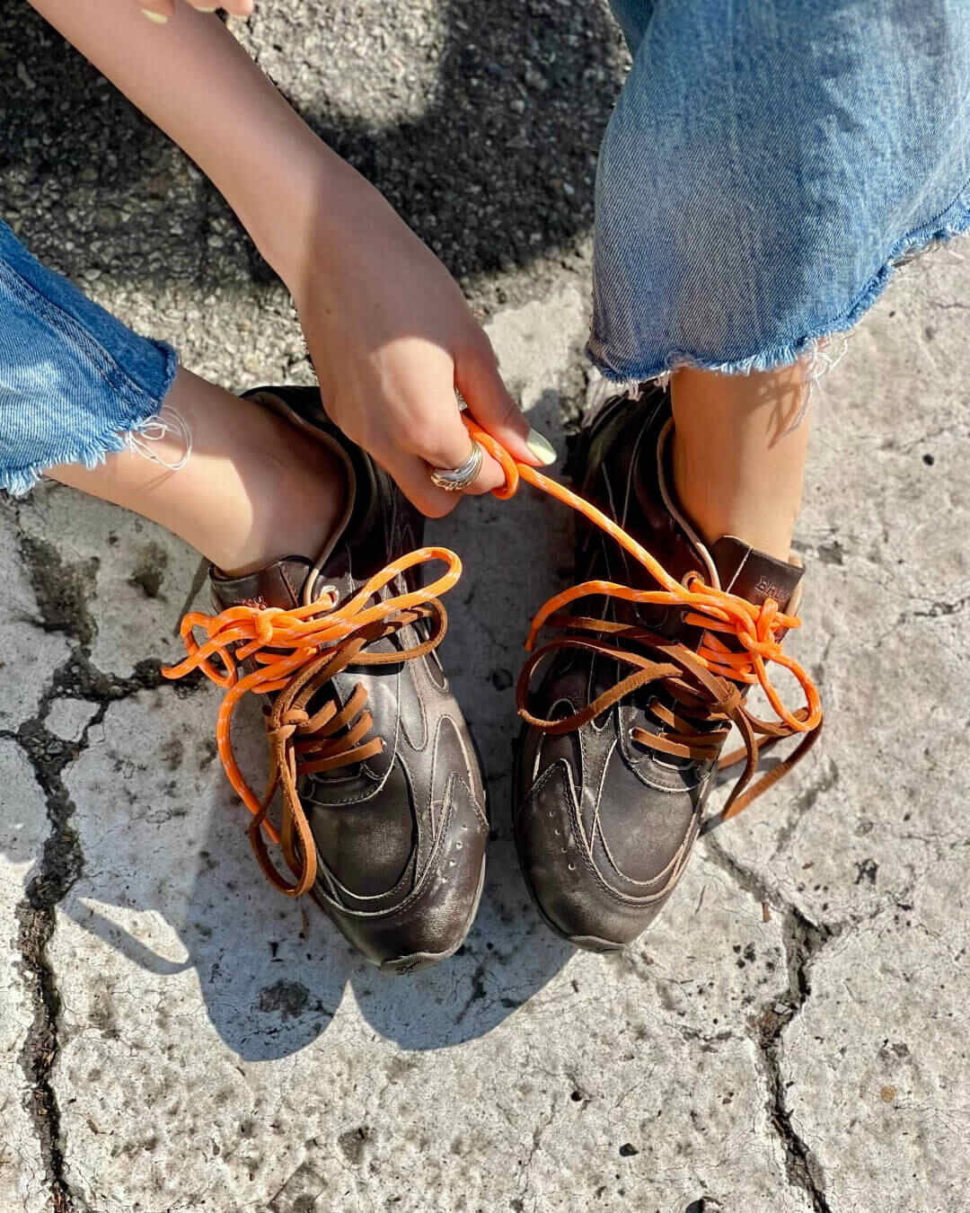 OF - BRONX Sneaker Myr-aa chocolate/blush