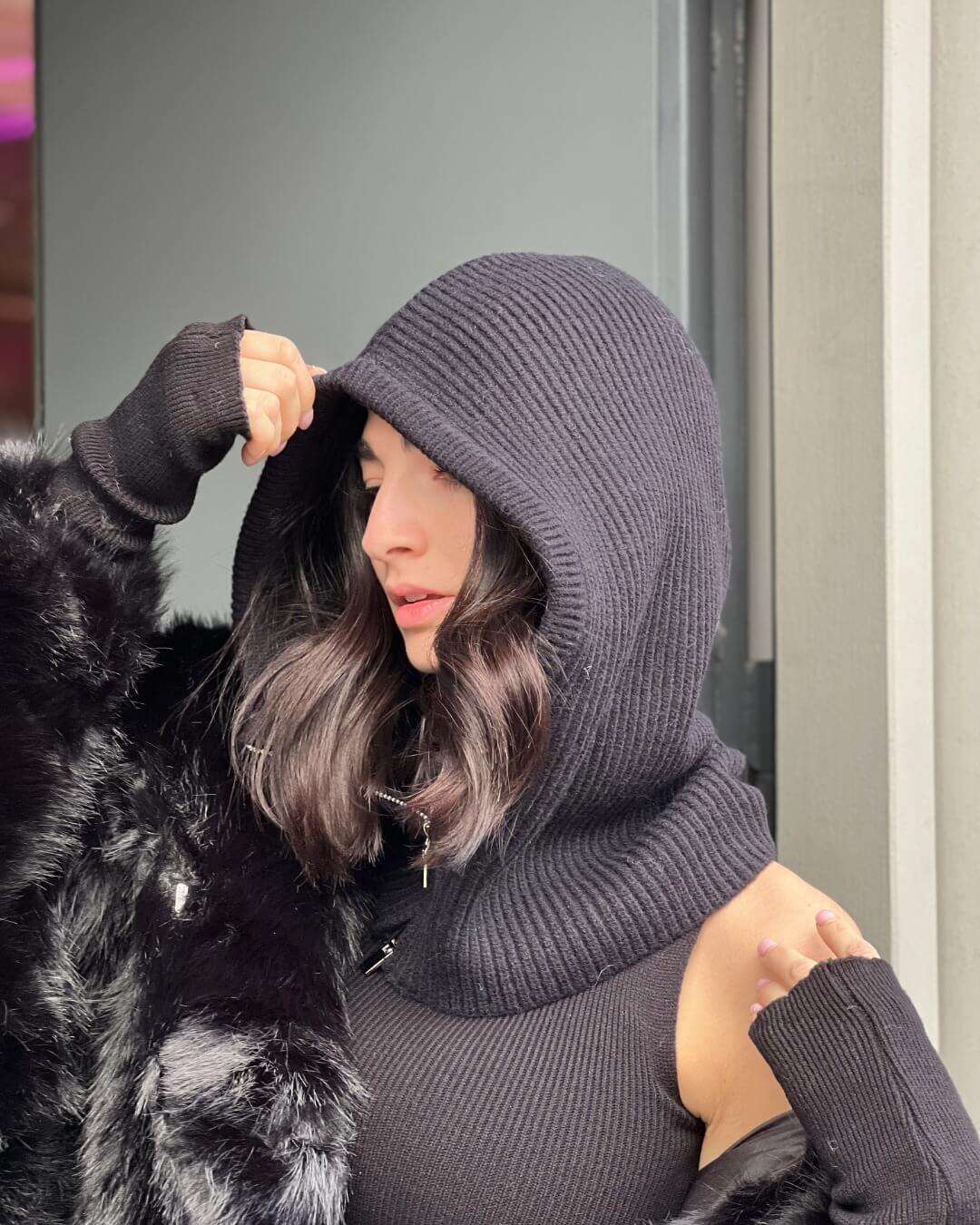 OF - Balaclava Geordie nero con zip