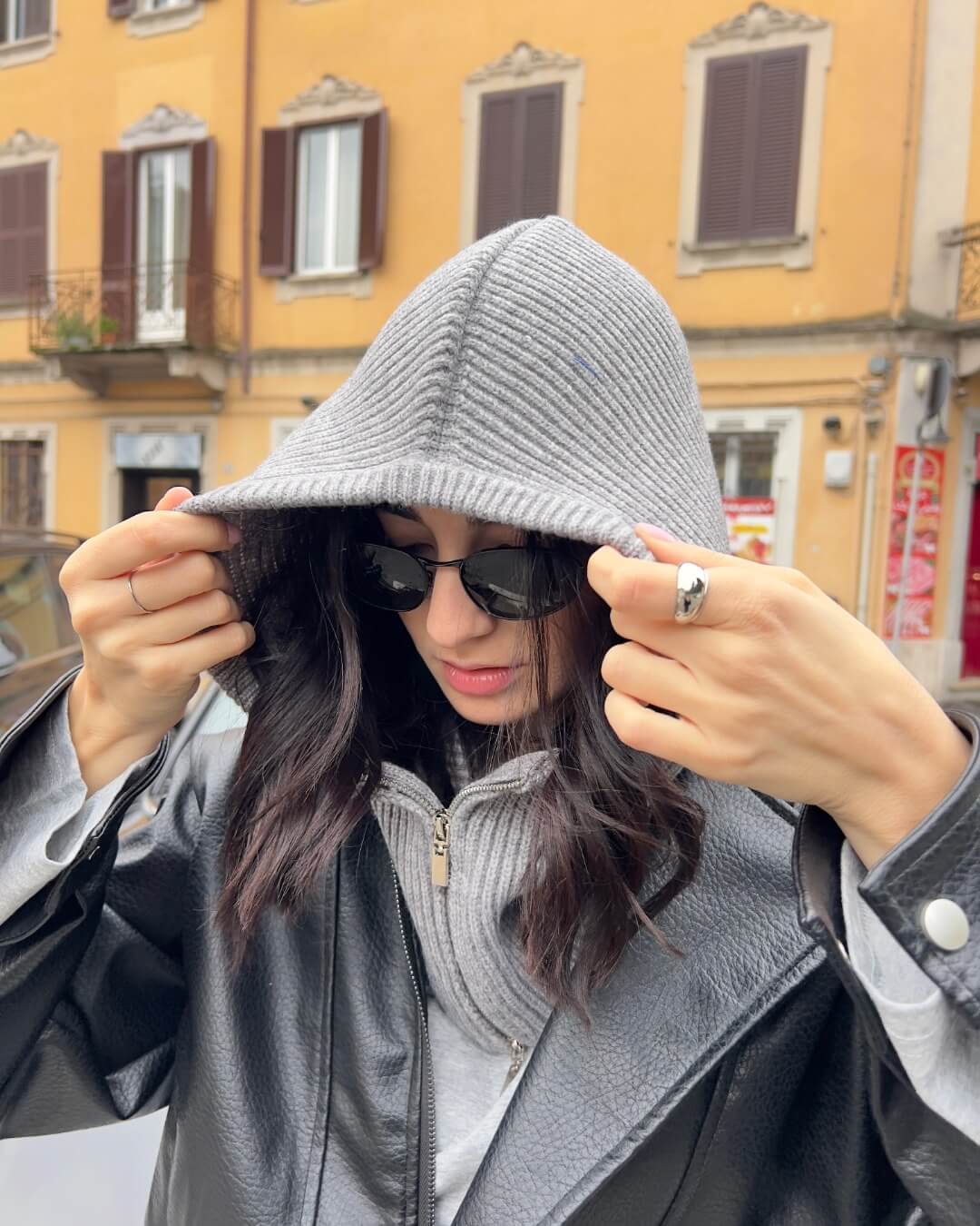 OF - Balaclava Geordie grigio con zip