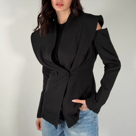 LM - Blazer Anita nero con aperture