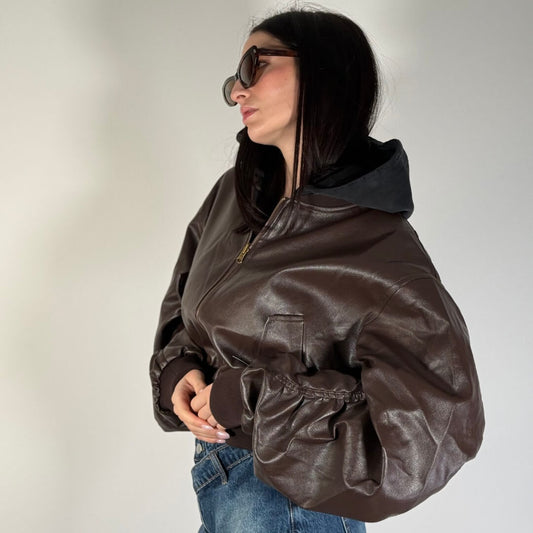 LM - Bomber Attila reversibile marrone/nero