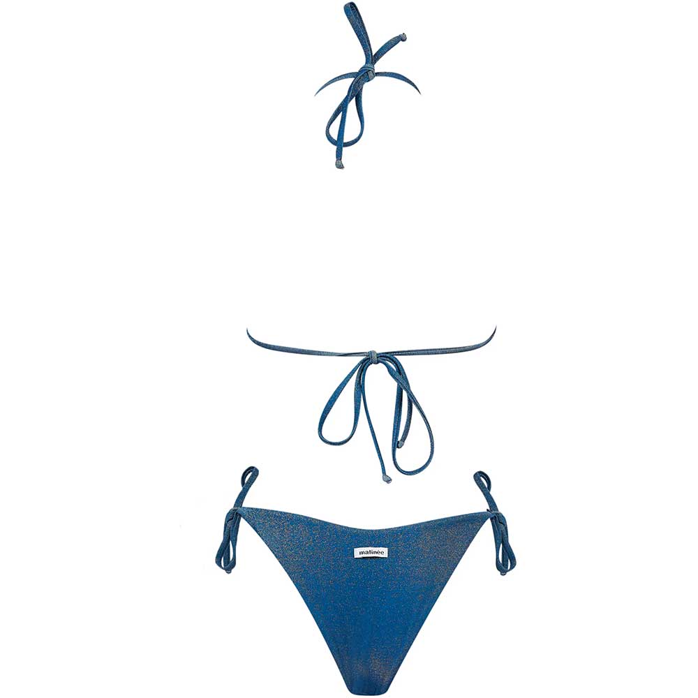 LM - Matinée Bikini Kate lurex blu