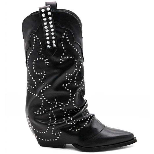 LM - Texano Geralt nero con borchie