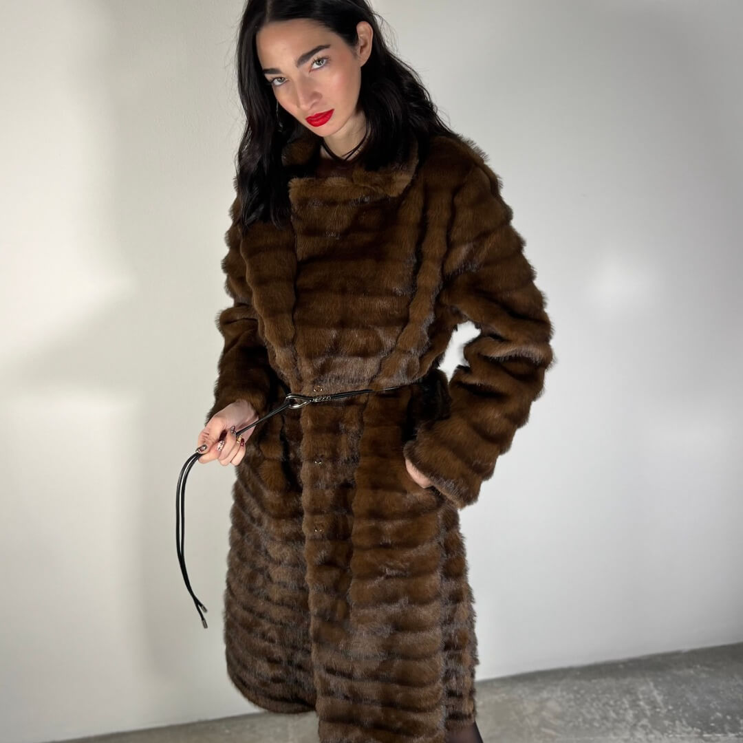 OF - Ecopelliccia Chicago marrone