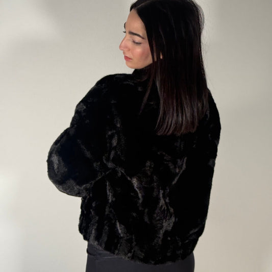 OF - Ecopelliccia Diana nero