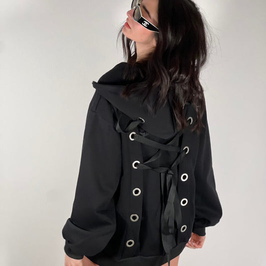 LM - Felpa Lacy nero intreccio