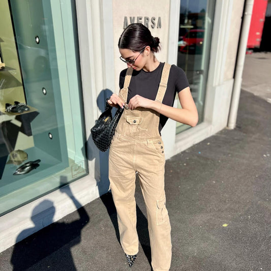 OF - Hinnominate Salopette lunga denim safari