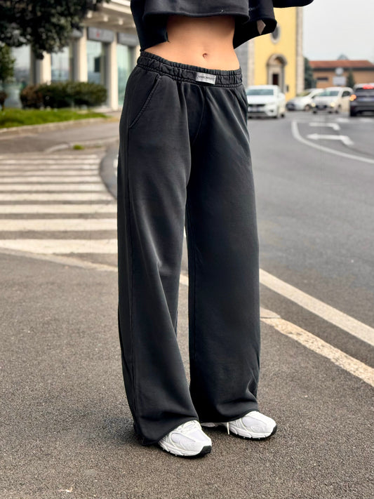 LM - Hinnominate Pantalone a palazzo old nero