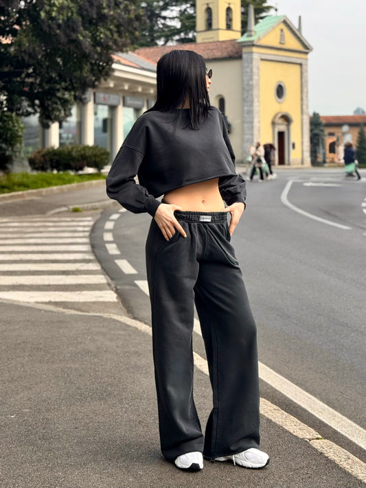 OF - Hinnominate Pantalone a palazzo old nero