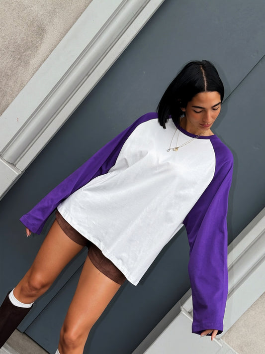 LM - LUMINA T-shirt Nolan bianco viola