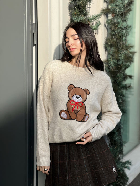 LM - Maglione Gift teddy beige