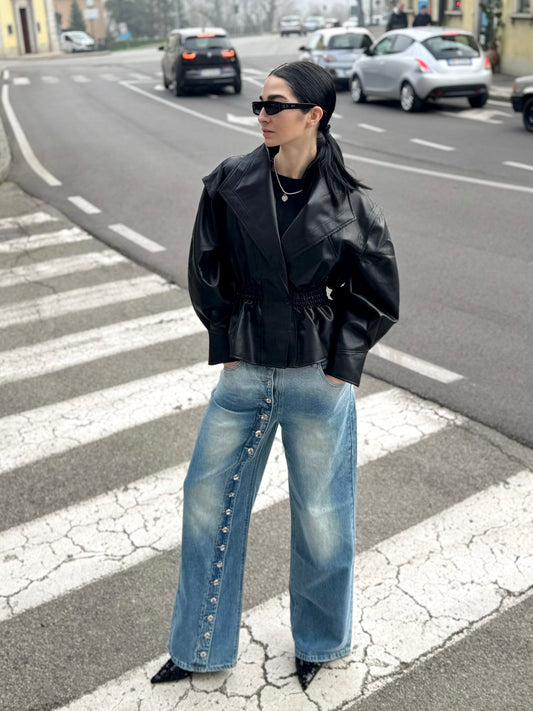 LM - Jeans Ciara con bottoni