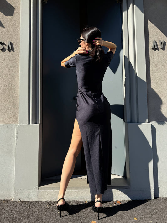 OF - Matinèe Abito Lucrezia nero