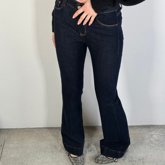 LM - Jeans Marlena blu a zampa