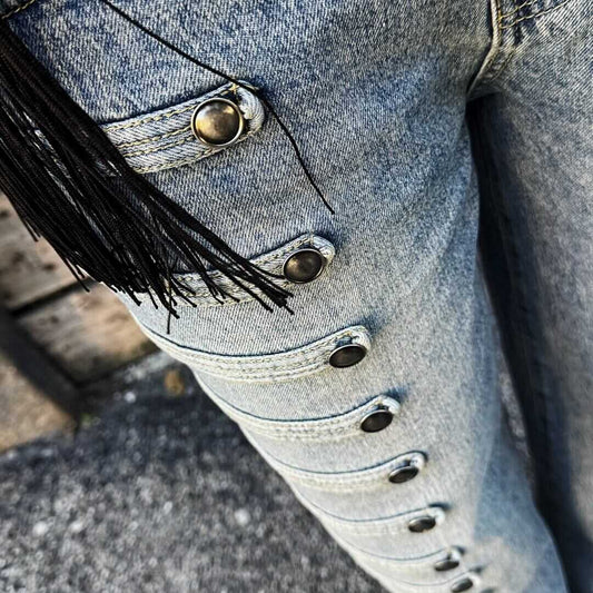 OF - Jeans Harald con alamari