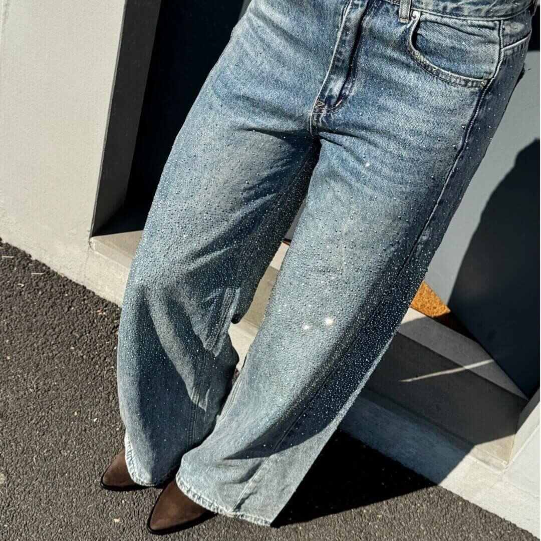 OF - Jeans Glorious strass
