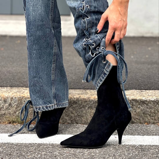 OF - Jeffrey Campbell Looker black suede