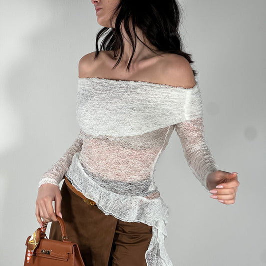 LM - Maglia Clea pizzo bianco