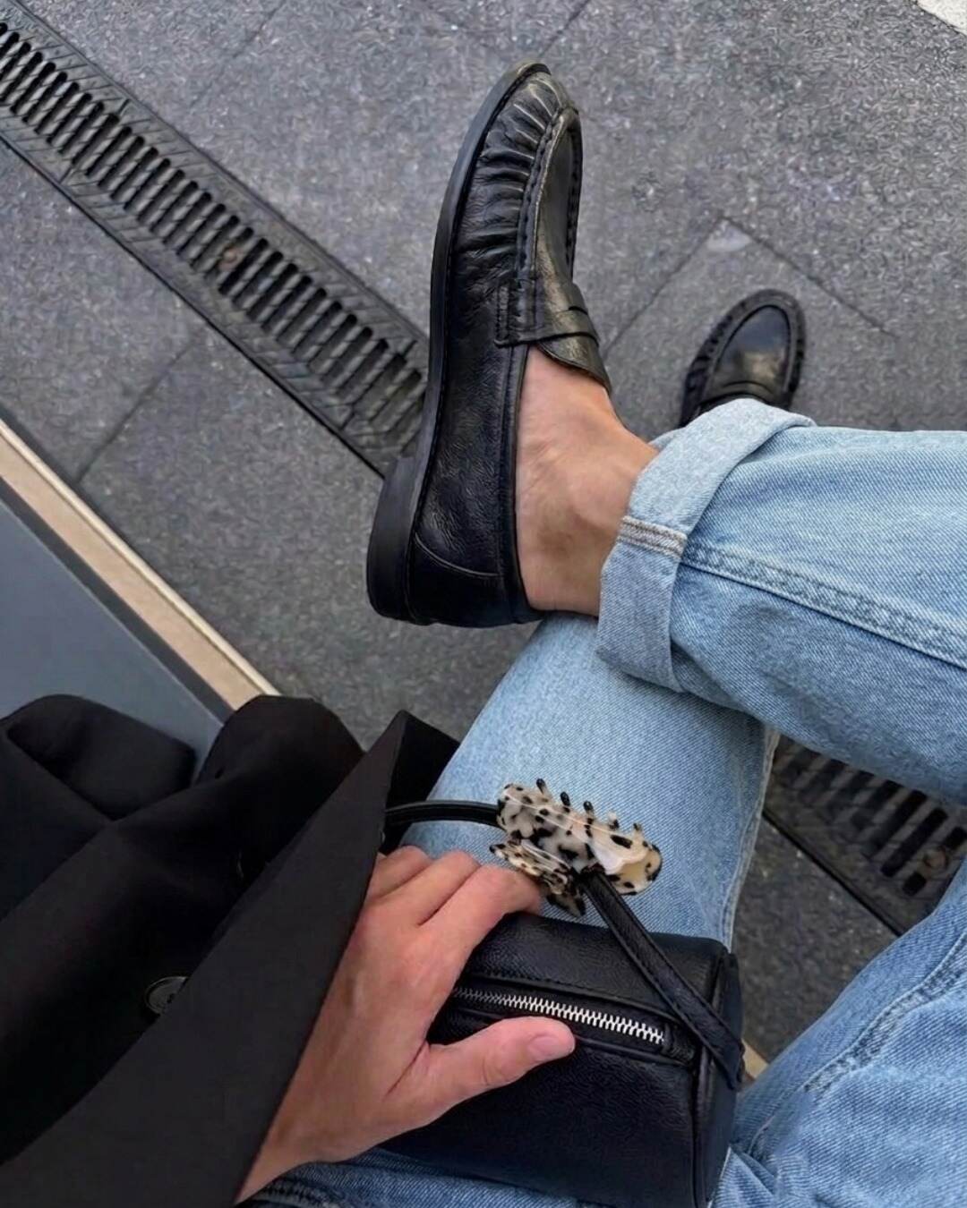 OF - Mocassino Charlotte nero