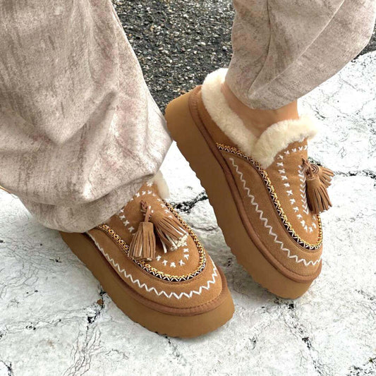 OF - NAN-KU Sabot platform Dawson DFH-15 camel