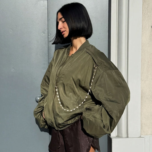 LM - ODI ET AMO Bomber Winnie oversize verde