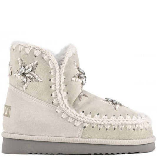 LM - MOU Eskimo wool stars rhinestones silver birch