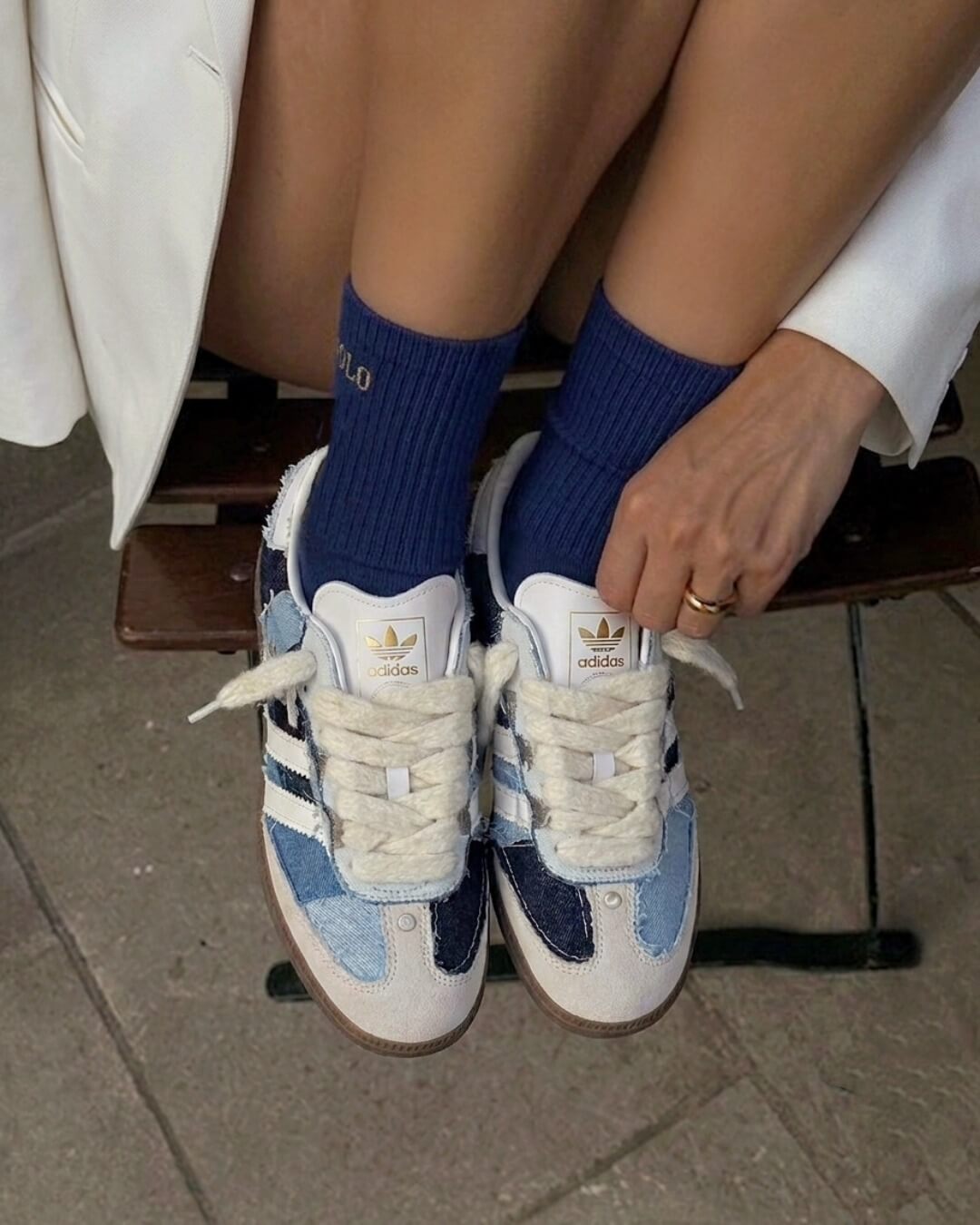 Adidas Samba Lincoln white denim