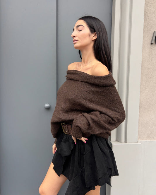 LM - Maglione Reverse marrone