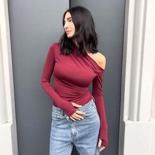 LM - Top Kim bordeaux