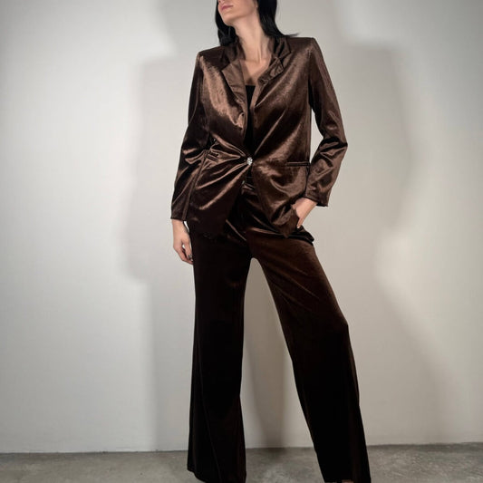 LM - Set Sky velluto marrone