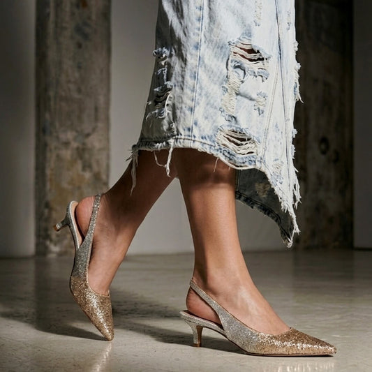 OF - Steve Madden Kari-g rose blush glitter