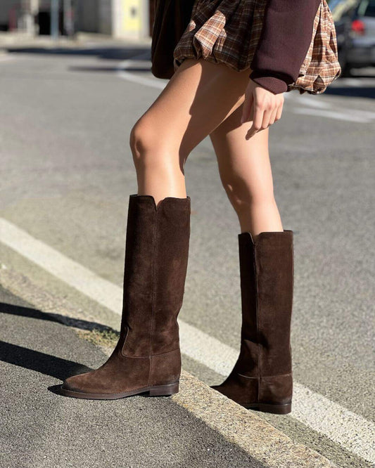 OF - Stivale Philadelphia camoscio marrone