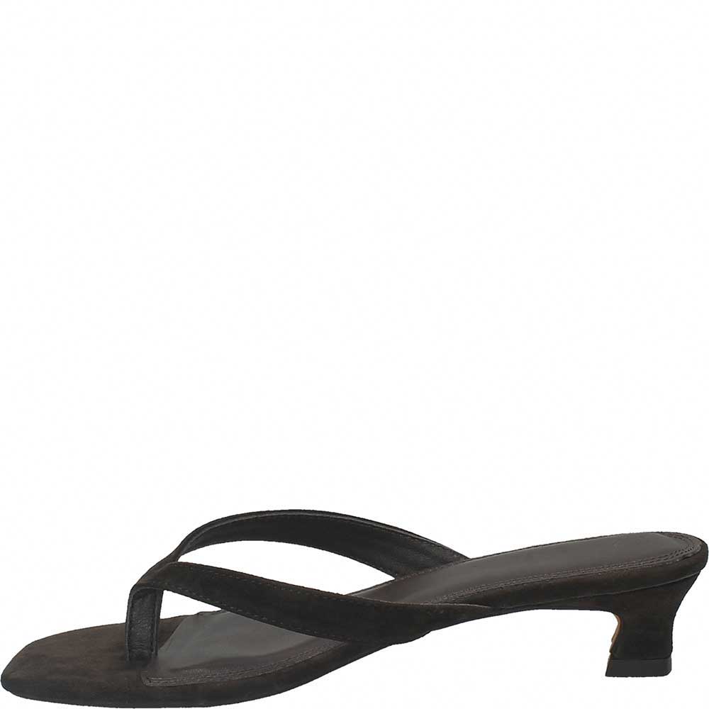 Tacco Trey infradito camoscio testa di moro