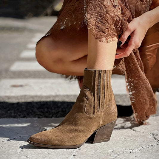 OF - Texano Jean suede taupe