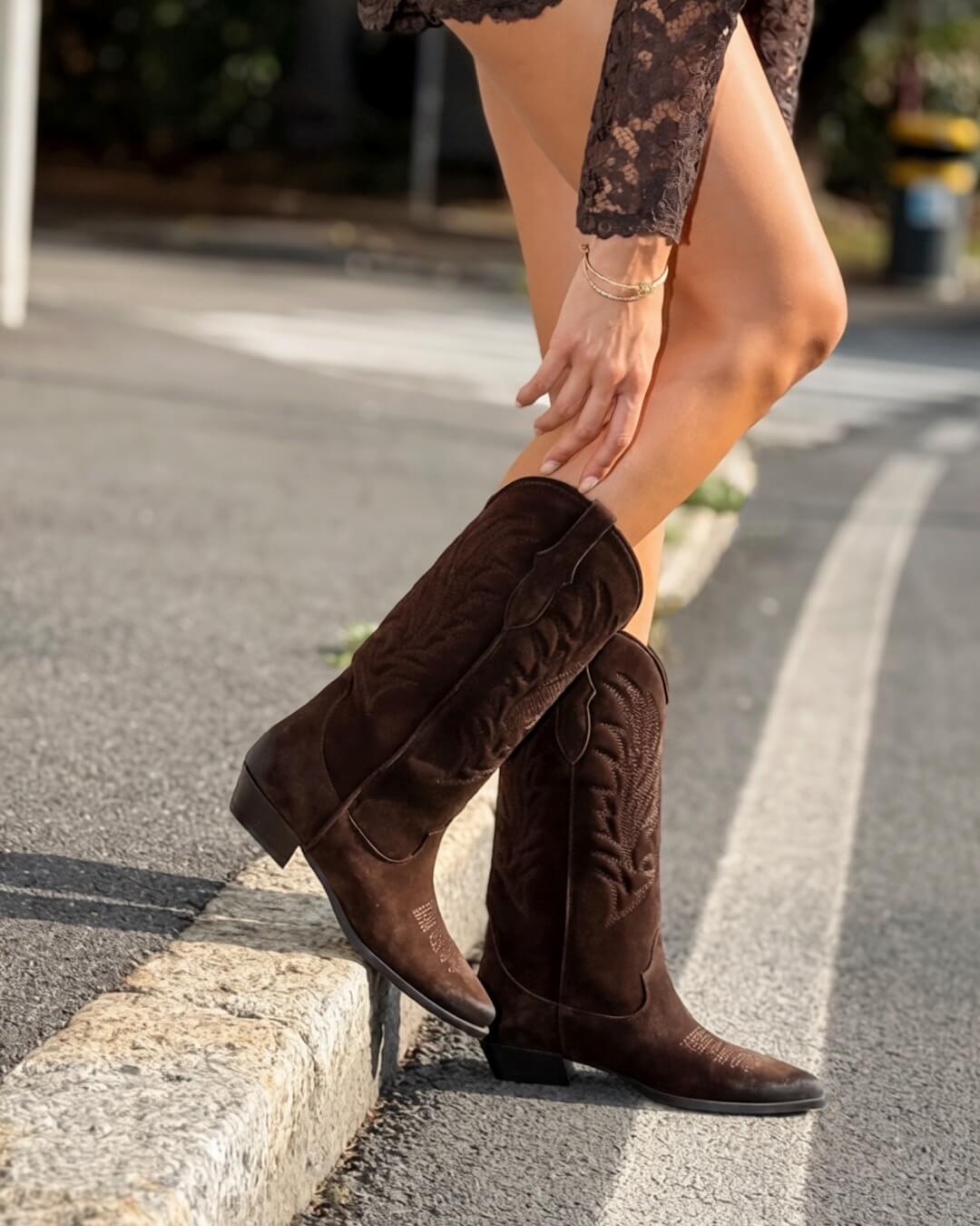 OF - Texano Logan camoscio testa di moro