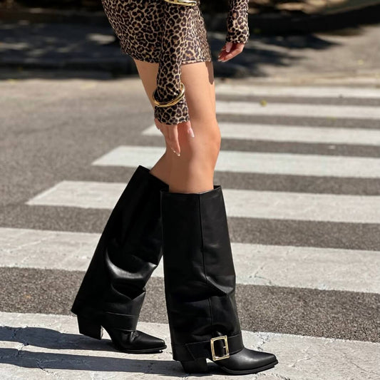 OF - Texano Arya nero con fibbia oro