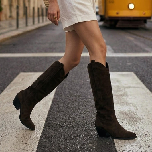 OF - Texano Dorian suede testa di moro