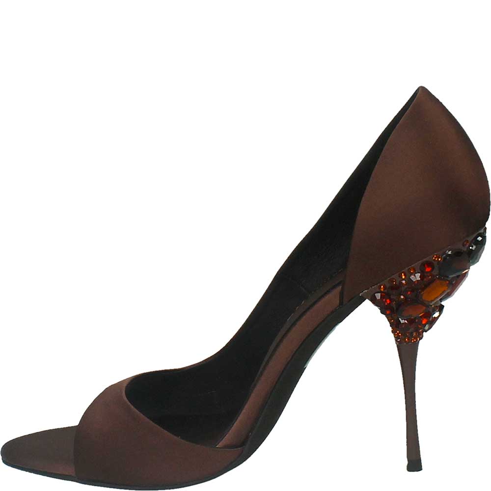 LM - Jeffrey Campbell Alluria satin brown