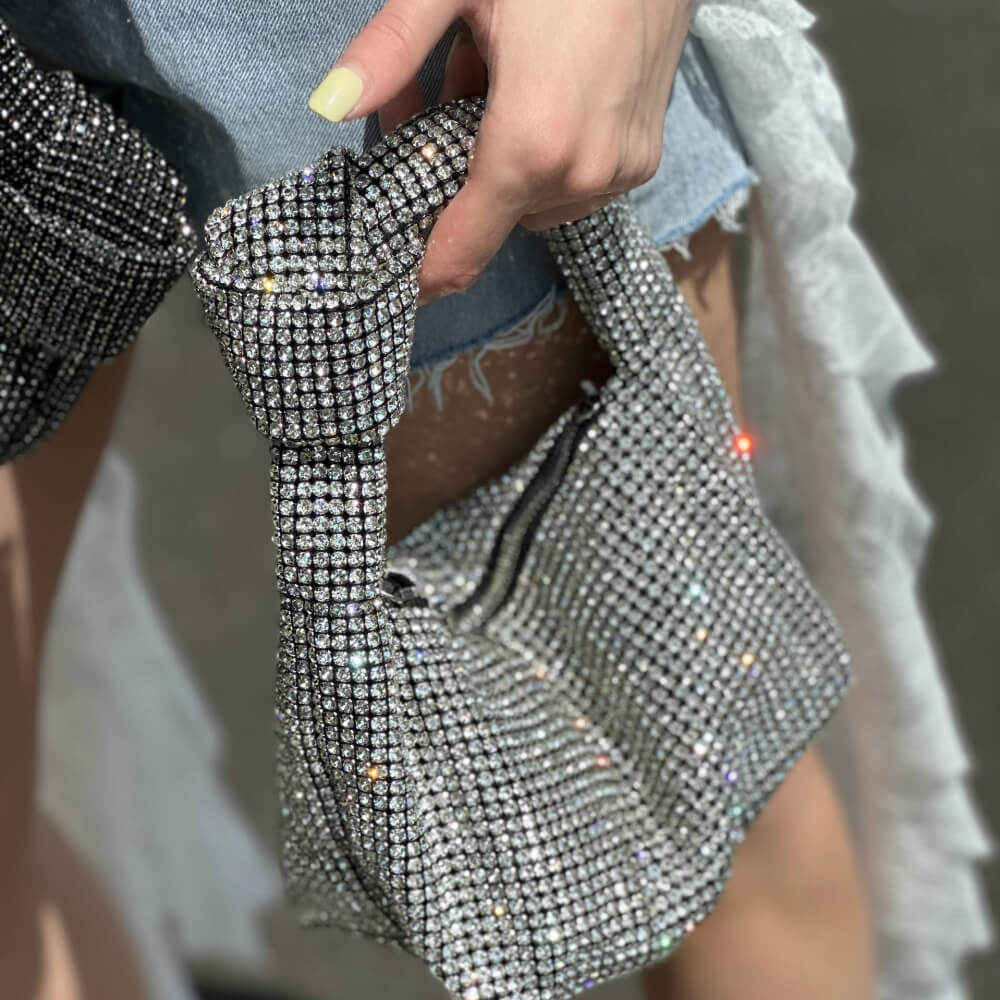 OF - Borsa Ever strass con nodo