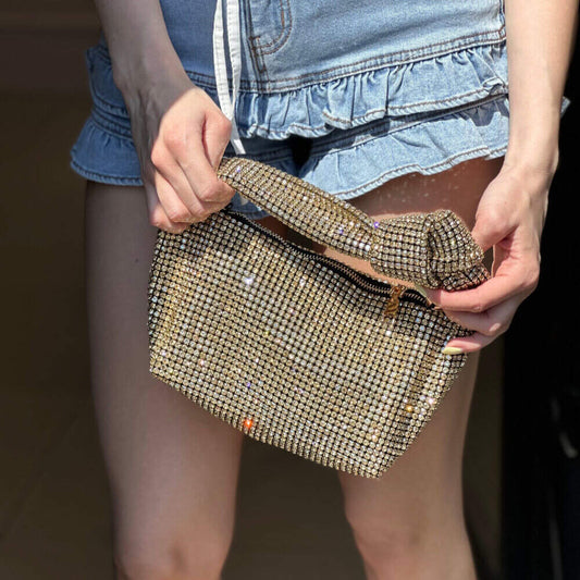 OF - Borsa Ever strass con nodo