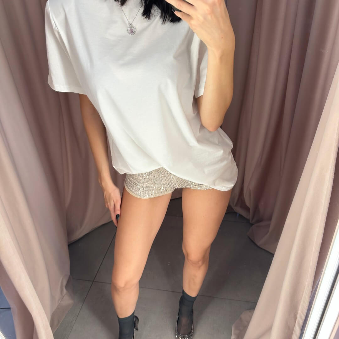 OF - Culotte Gina strass argento