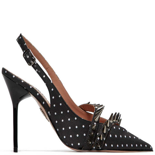 LM - Aniye By Slingback Niky white pois