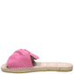Manebì Sandals with knot bold pink