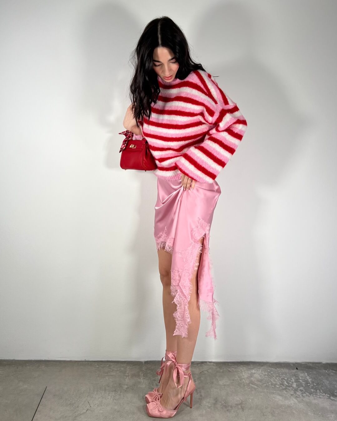 OF - Maglione Candy righe mix